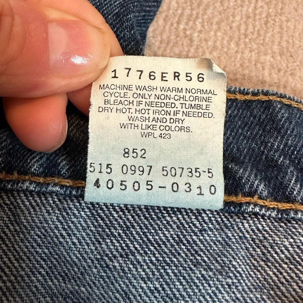 Vintage Levi’s Orange Tab USA Made 505 Regular Fit Straight Leg Dark Denim Jeans